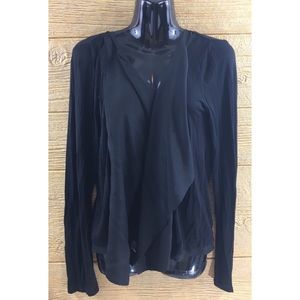 Worthington Women's Open Front Shawl Small Black